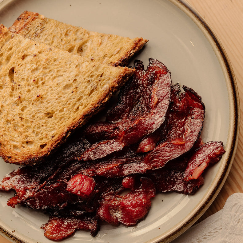 Nitrite Free Grass Fed Beef Bacon | 12 Oz