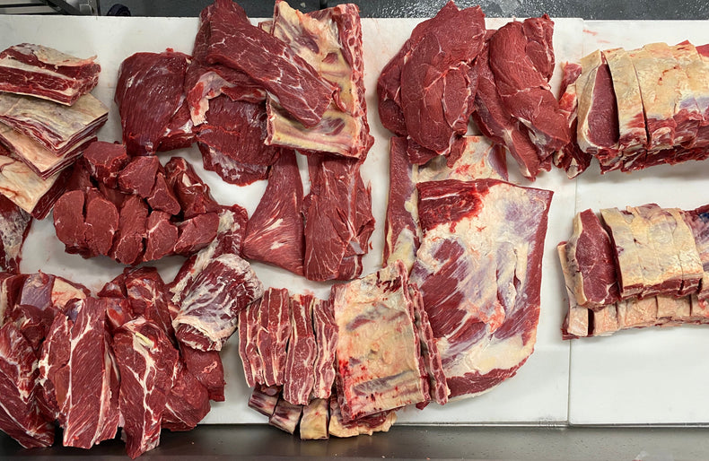 1/8th Grass Fed Beef Bundle (FREE SHIPPING +2 FREE FILETS)