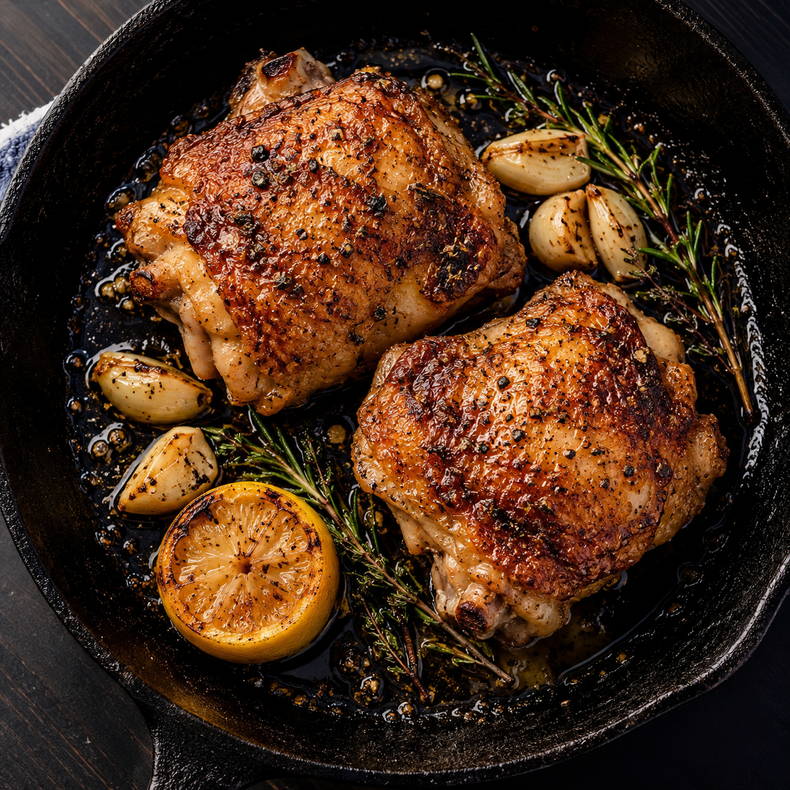 Pasture-Raised Chicken Thighs (Bone-In)