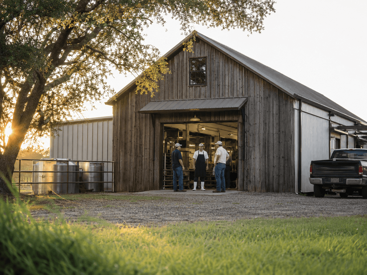 Early Home Place Pastures delivery truck in Mississippi
